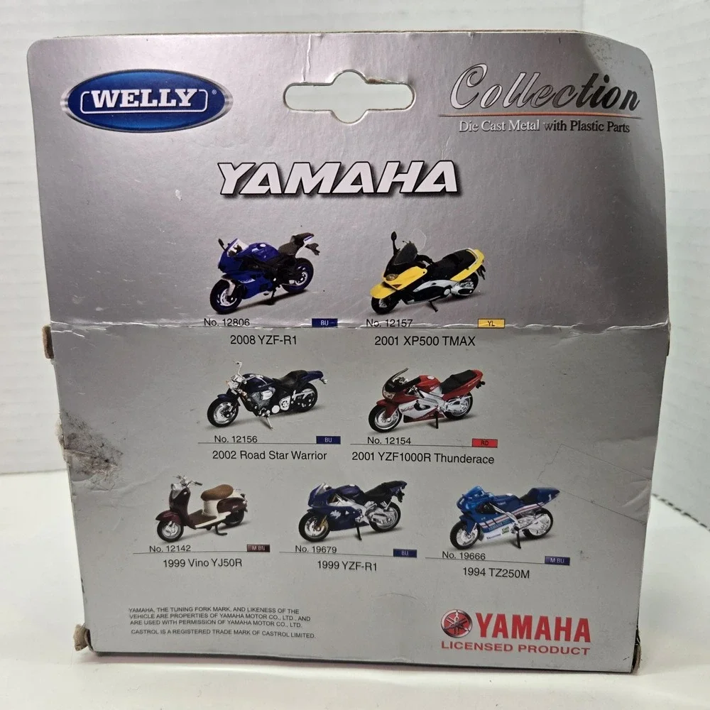 Welly Collection Yamaha No.12142‎ 1999 VINO YJ50R Motorcycle Die Cast Metal New